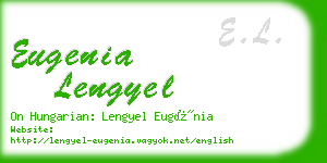 eugenia lengyel business card